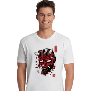 Daily_Deal_Shirts Premium Shirts, Unisex / Small / White Darth Oni