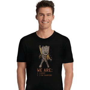 Shirts Premium Shirts, Unisex / Small / Black We Are Groot The Champions