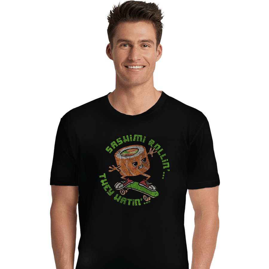 Shirts Premium Shirts, Unisex / Small / Black Sashimi Rollin'