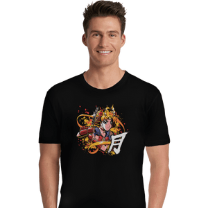 Shirts Premium Shirts, Unisex / Small / Black Samurai Moon