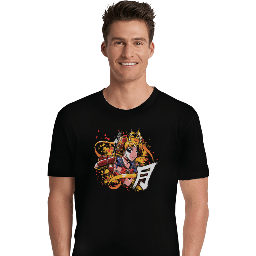 Shirts Premium Shirts, Unisex / Small / Black Samurai Moon