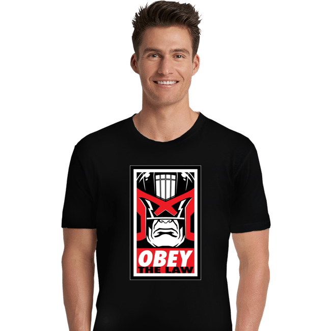 Daily_Deal_Shirts Premium Shirts, Unisex / Small / Black Obey The Law