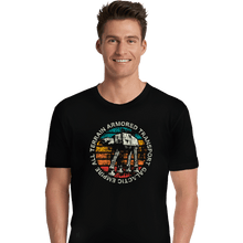 Load image into Gallery viewer, Shirts Premium Shirts, Unisex / Small / Black Retro AT-AT Sun
