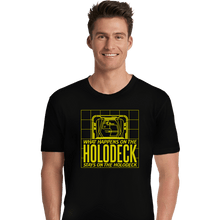 Load image into Gallery viewer, Secret_Shirts Premium Shirts, Unisex / Small / Black What Happens On The Holodeck
