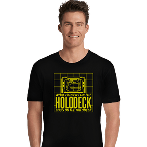 Secret_Shirts Premium Shirts, Unisex / Small / Black What Happens On The Holodeck