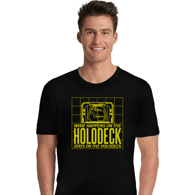 Secret_Shirts Premium Shirts, Unisex / Small / Black What Happens On The Holodeck