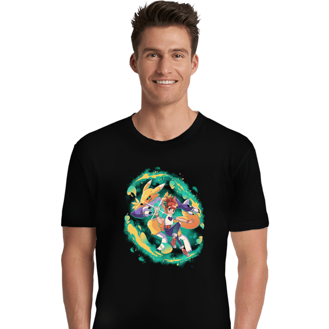 Shirts Premium Shirts, Unisex / Small / Black Digi Fox