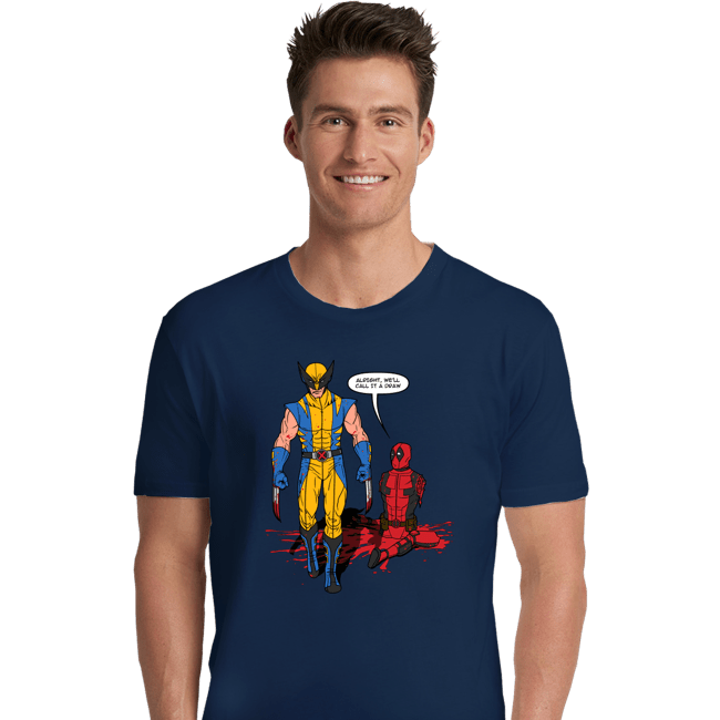 Shirts Premium Shirts, Unisex / Small / Navy Call It A Draw
