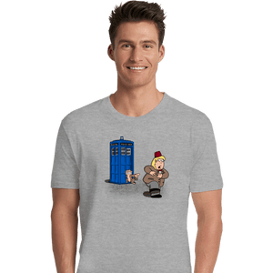 Shirts Premium Shirts, Unisex / Small / Sports Grey The Tardis Monkey