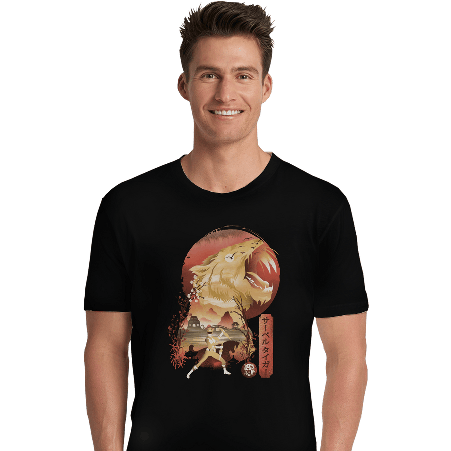 Shirts Premium Shirts, Unisex / Small / Black Yellow Ranger Ukiyoe