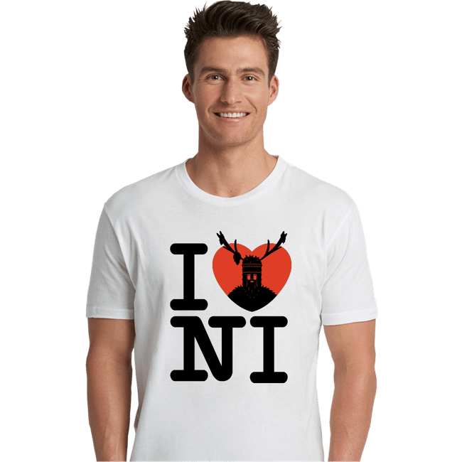 Shirts Premium Shirts, Unisex / Small / White I Love Ni