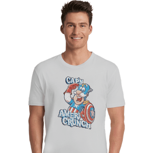 Shirts Premium Shirts, Unisex / Small / White Cap'n AmeriCrunch