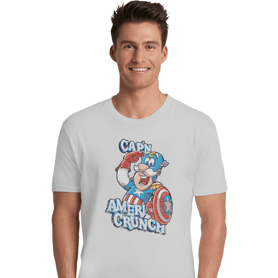 Shirts Premium Shirts, Unisex / Small / White Cap'n AmeriCrunch