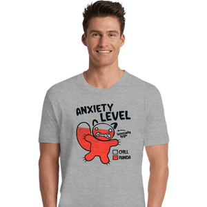 Daily_Deal_Shirts Premium Shirts, Unisex / Small / Sports Grey Anxiety Level Panda