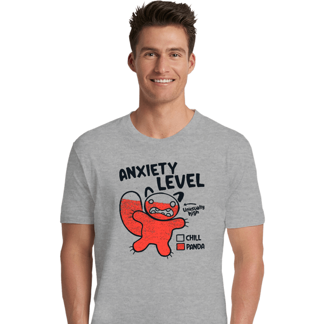 Daily_Deal_Shirts Premium Shirts, Unisex / Small / Sports Grey Anxiety Level Panda