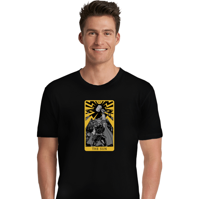 Shirts Premium Shirts, Unisex / Small / Black Tarot The Sun