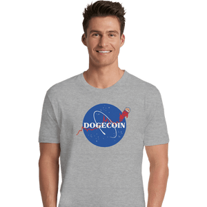 Daily_Deal_Shirts Premium Shirts, Unisex / Small / Sports Grey Nasa Doge