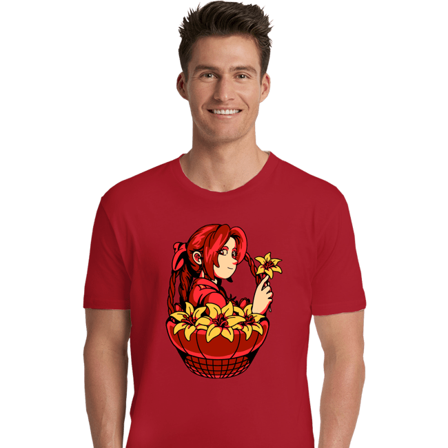 Shirts Premium Shirts, Unisex / Small / Red Flower Girl