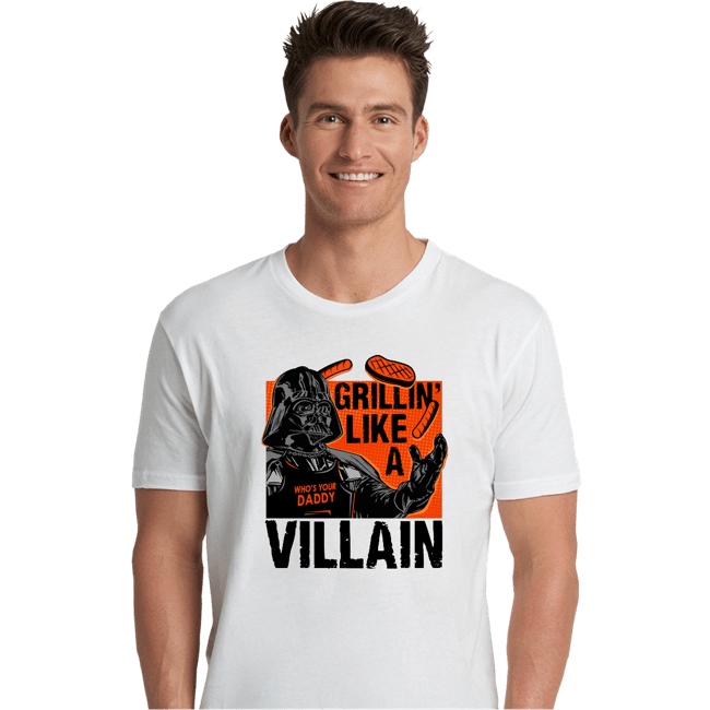 Secret_Shirts Premium Shirts, Unisex / Small / White Grillin Villain