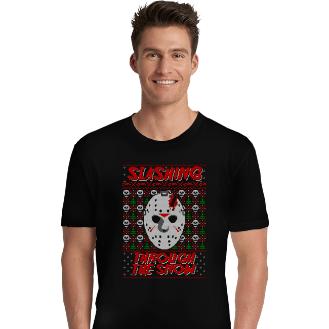 Daily_Deal_Shirts Premium Shirts, Unisex / Small / Black Slashing Through The Snow