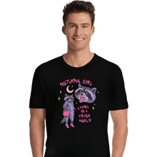 Load image into Gallery viewer, Daily_Deal_Shirts Premium Shirts, Unisex / Small / Black Nocturnal Girl
