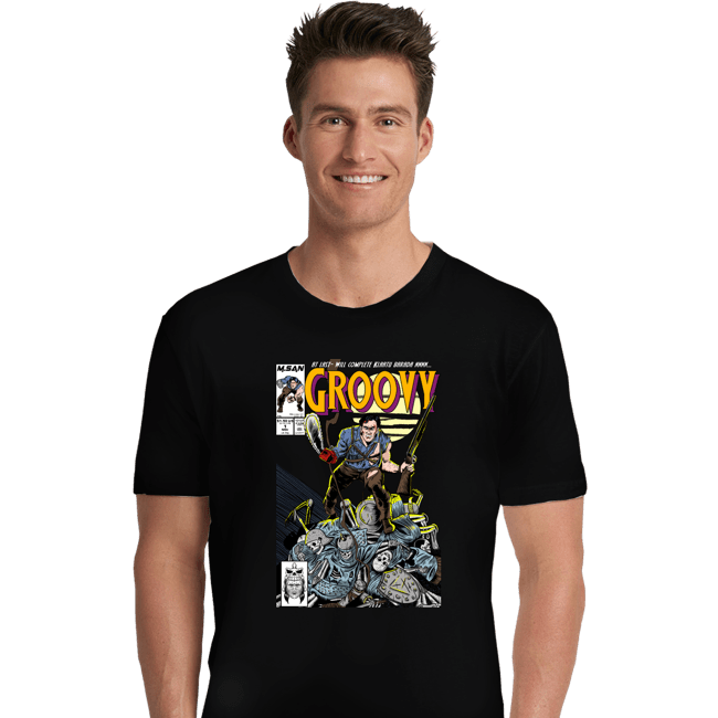 Secret_Shirts Premium Shirts, Unisex / Small / Black Groovy Comics
