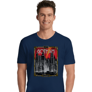Shirts Premium Shirts, Unisex / Small / Navy Visit Gotham