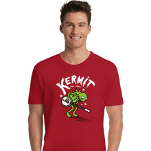Load image into Gallery viewer, Shirts Premium Shirts, Unisex / Small / Red Banjoist Frog
