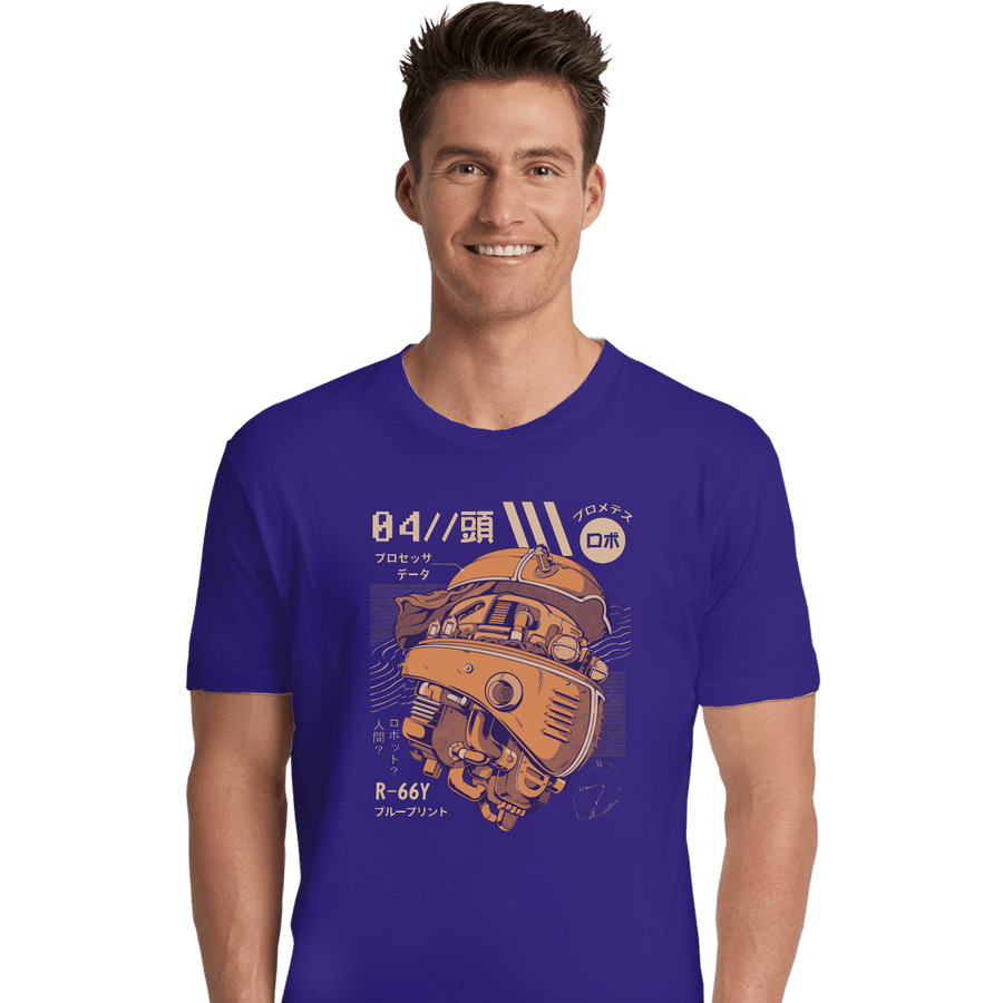 Shirts Premium Shirts, Unisex / Small / Violet Robo Head
