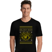 Load image into Gallery viewer, Shirts Premium Shirts, Unisex / Small / Black Golden Deer Sweater
