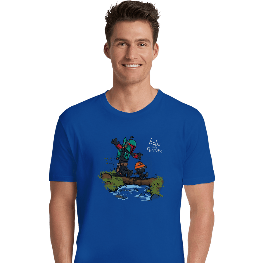 Shirts Premium Shirts, Unisex / Small / Royal Blue Boba And Fennec