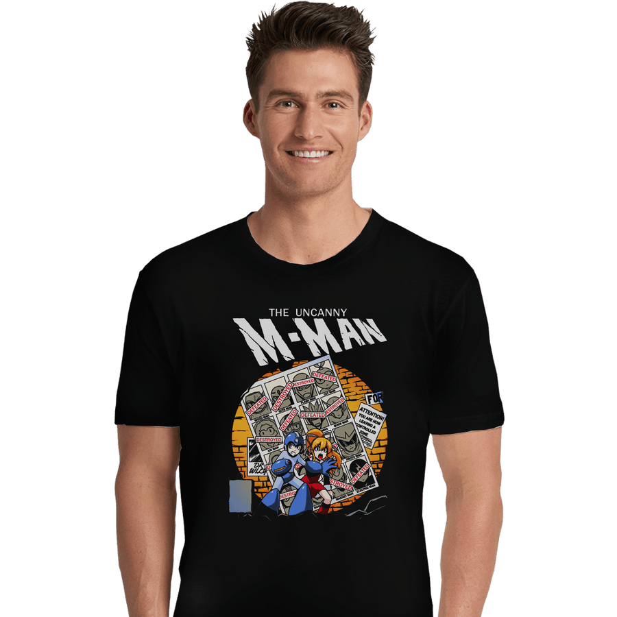 Shirts Premium Shirts, Unisex / Small / Black The Uncanny M-Man