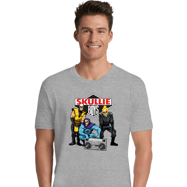 Shirts Premium Shirts, Unisex / Small / Sports Grey Skullie Boys