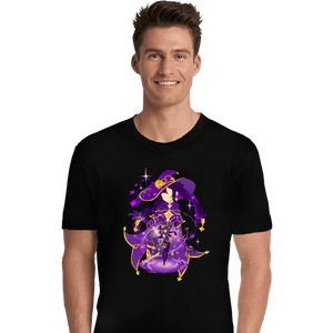 Shirts Premium Shirts, Unisex / Small / Black Astral Reflection Mona