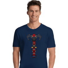 Load image into Gallery viewer, Daily_Deal_Shirts Premium Shirts, Unisex / Small / Navy Totem Of Spiders
