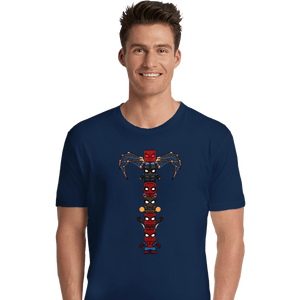 Daily_Deal_Shirts Premium Shirts, Unisex / Small / Navy Totem Of Spiders