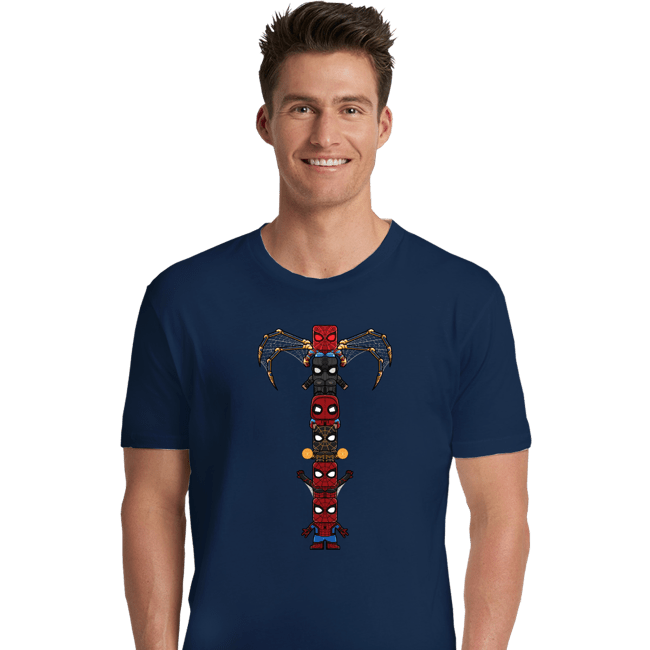Daily_Deal_Shirts Premium Shirts, Unisex / Small / Navy Totem Of Spiders