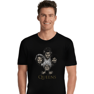 Shirts Premium Shirts, Unisex / Small / Black Golden Queens