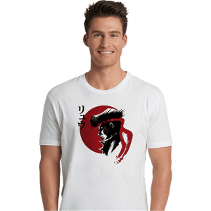 Shirts Premium Shirts, Unisex / Small / White Red Sun Fighter