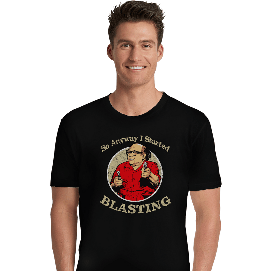 Shirts Premium Shirts, Unisex / Small / Black Anyway I Started Blasting