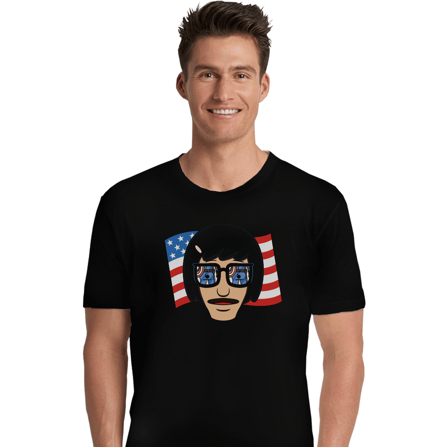 Shirts Premium Shirts, Unisex / Small / Black Star Spangled Butt