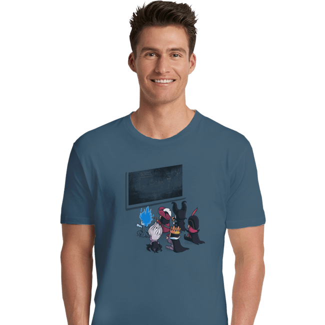 Shirts Premium Shirts, Unisex / Small / Indigo Blue School Of Villains