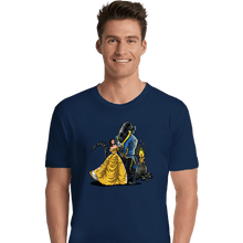 Load image into Gallery viewer, Secret_Shirts Premium Shirts, Unisex / Small / Navy Beauty And The Alien
