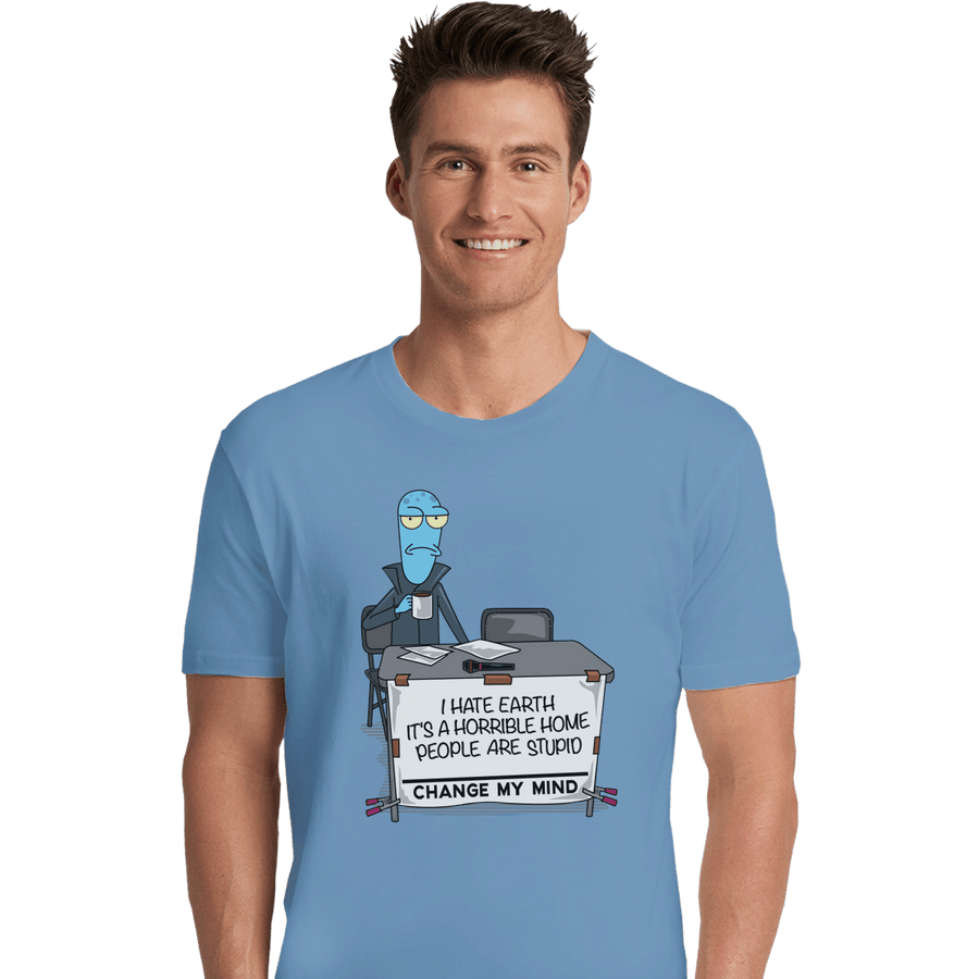 Shirts Premium Shirts, Unisex / Small / Powder Blue I Hate Earth