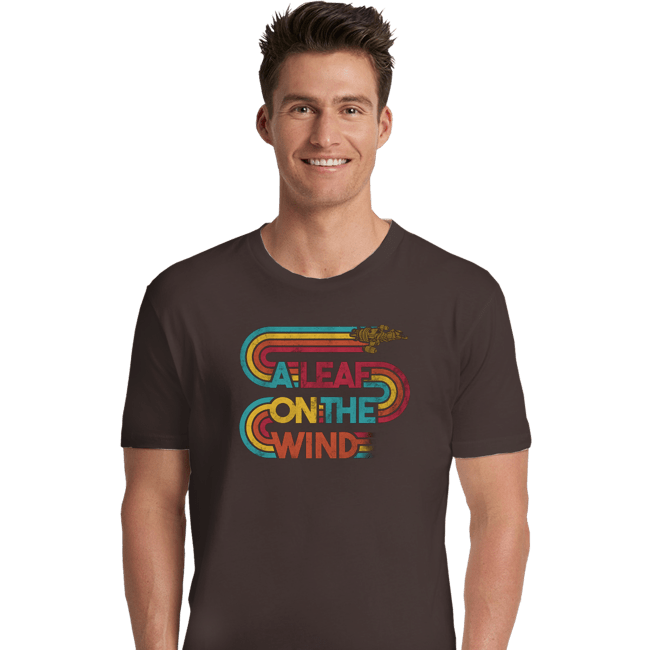 Daily_Deal_Shirts Premium Shirts, Unisex / Small / Dark Chocolate Vintage Leaf On The Wind