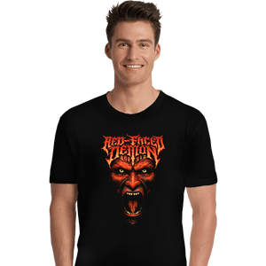 Shirts Premium Shirts, Unisex / Small / Black Red Faced Devil