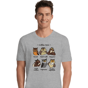 Secret_Shirts Premium Shirts, Unisex / Small / Sports Grey Coffee Owls!