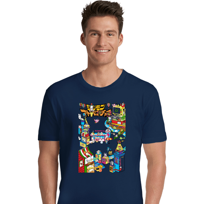 Shirts Premium Shirts, Unisex / Small / Navy Digital Friends