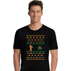 Shirts Premium Shirts, Unisex / Small / Black We Wish You A Metroid Christmas