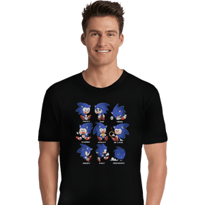 Shirts Premium Shirts, Unisex / Small / Black Hedgehog